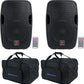 (2) Rockville BPA10 10" 800w DJ PA Speakers with Bluetooth BUNDLE