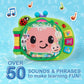 CoComelon Learning Book Interactive Toy for Toddlers, 3 Learning Modes, Music, 50 Learning Phrases, Officially Licensed Kids Toys for Ages 18 Month