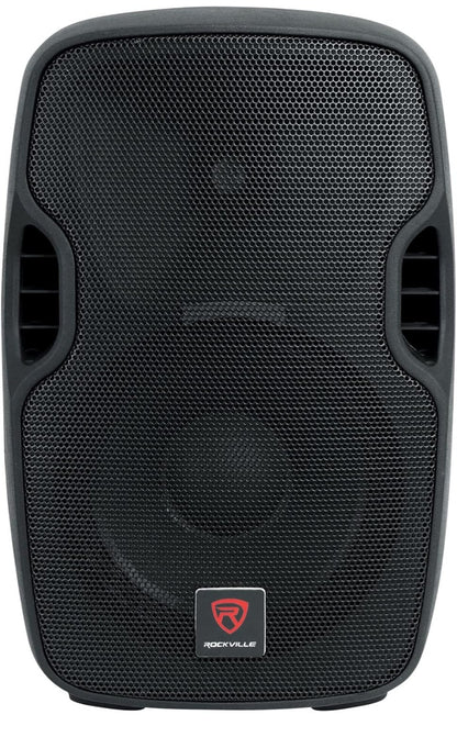 Rockville-bondel: (2) BPA10 10" Professionele Aangedrewe Aktiewe 400w DJ PA-luidsprekerbondel met RDJ3BT 2-kanaal DJ-menger PAKKET
