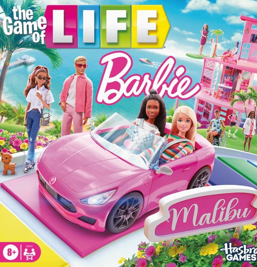 Hasbro Games The Game of Life: Barbie Edition Board Game - Fun Family Games