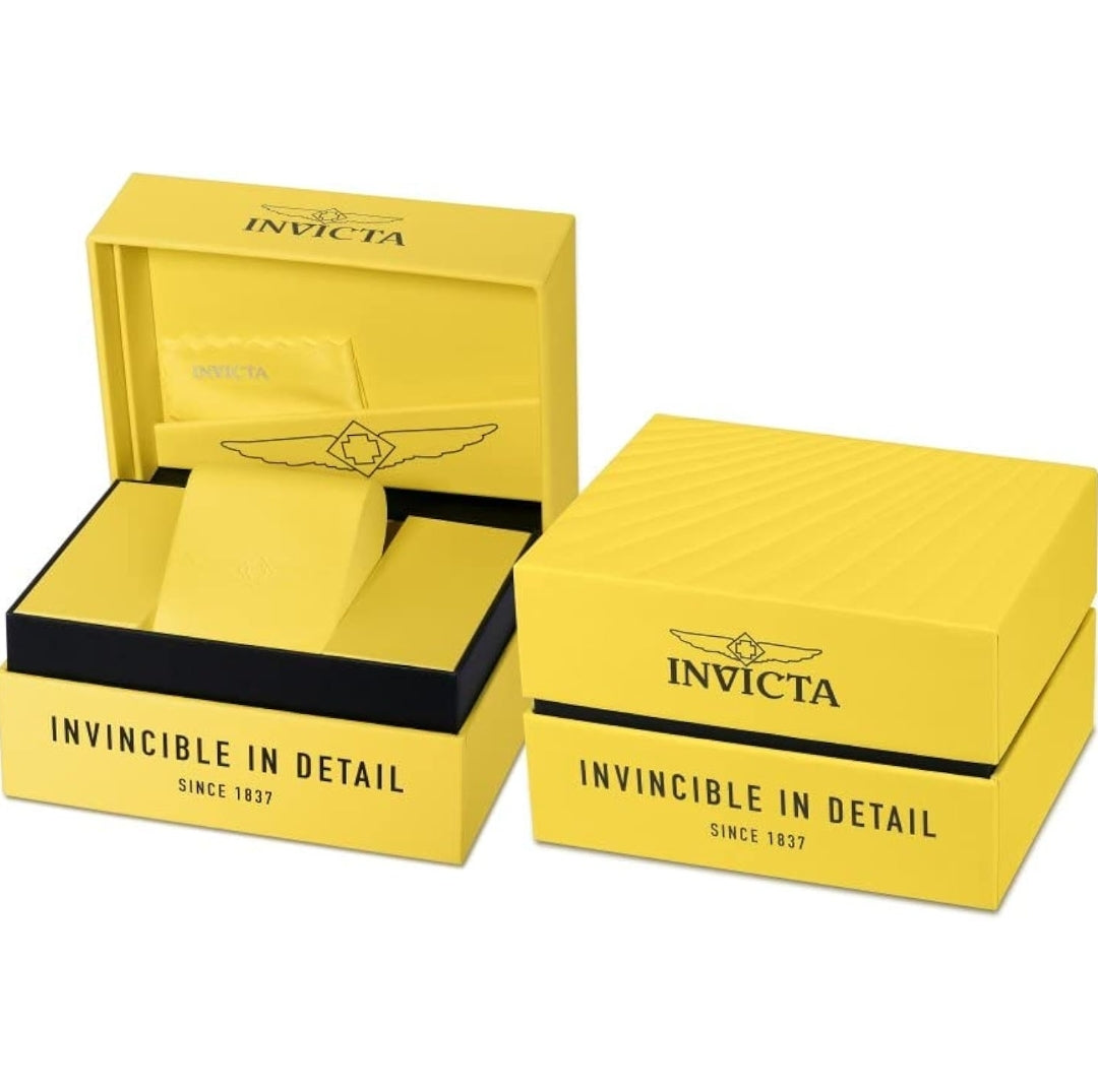 Invicta Marvel Thanos Men's 52.5mm Stainless Steel and Silicone Gold dial Quartz Watch