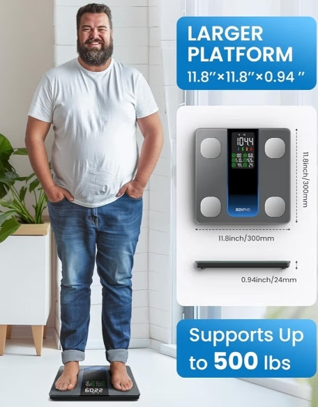 Combo Smart Scale for Body Weight with Coffee Scale with Timer, and Smart Body Measuring Tape