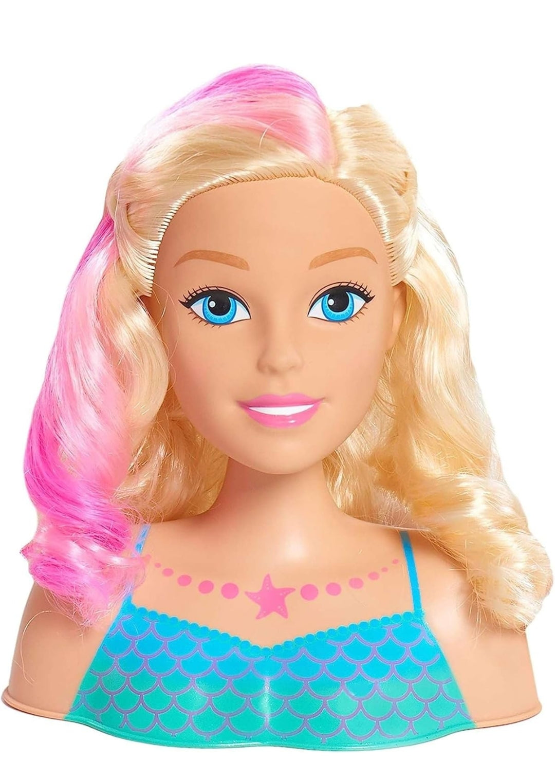 Barbie Dreamtopia Mermaid Styling Head, 22 pieces, Kids Toys for Ages 3 Up by Just Play