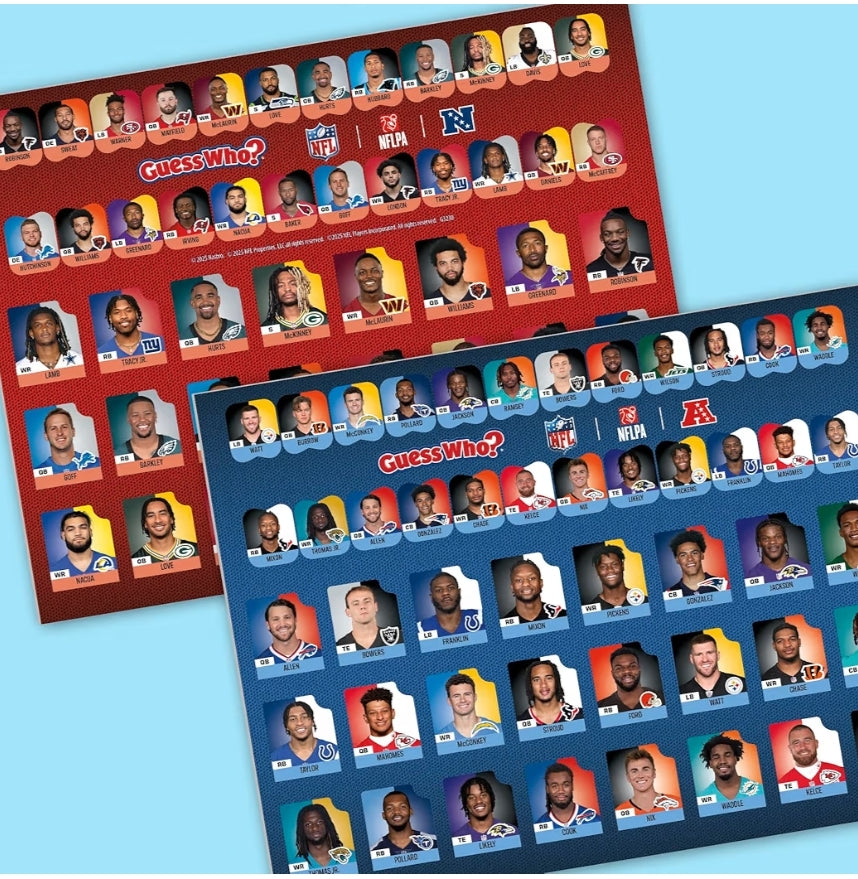 Guess Who? NFL Edition Board Game for Kids and Families | Ages 6+ | 2 Players - Football Games