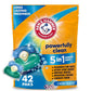 Arm & Hammer Clean Burst 5-in-1 Laundry Detergent Power Paks, High Efficiency (42 Count)