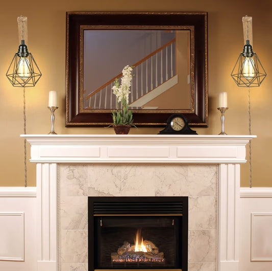 Hanging Lamps That Plug into Wall Outlet with Plug in Cord Rustic Wall Mount Lamp with Wood Shelf Bracket & Switch
