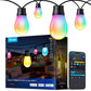 Govee Outdoor S14 Bulb String Lights 2, 96ft Smart RGBIC Warm White Patio Lights with 30 LED Bulbs, 111 Scene Modes for Outdoor Decor, Works with Alexa, Google, Matter, APP Control, IP66 Waterproof