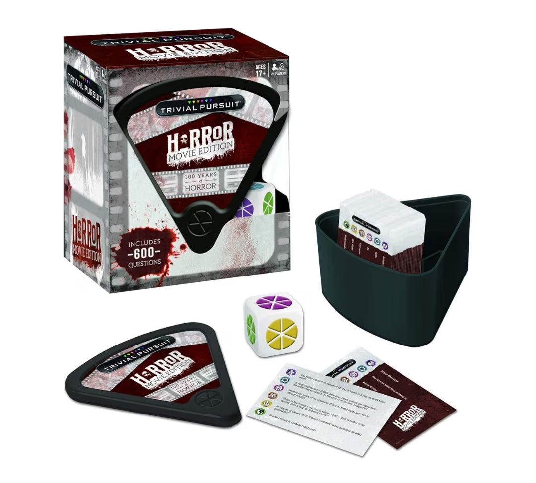 Trivial Pursuit: Horror Movie Edition  Questions from Classic Horror Films - Board Game for Fans of Horror Movies