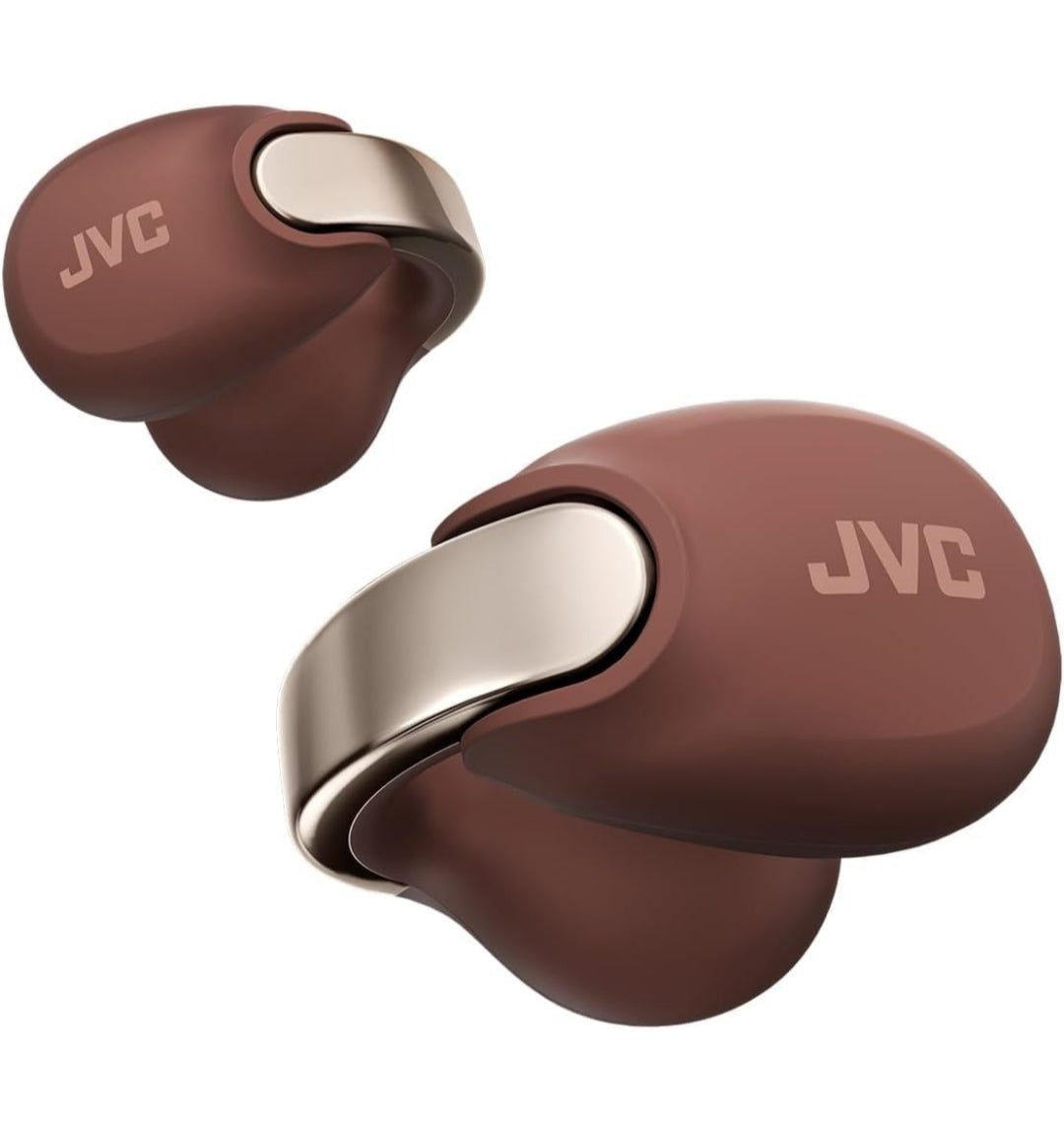 JVC Nearphones Oop Oor Ware Draadlose Oorfone - Oop Oor Oortjies - Bluetooth 5.3 - 24H Speeltyd - IPX4 Waterbestand - Ingeboude Mikrofoon - Bewustheid & Gerief - Oorknip Oortjies - HANP1T