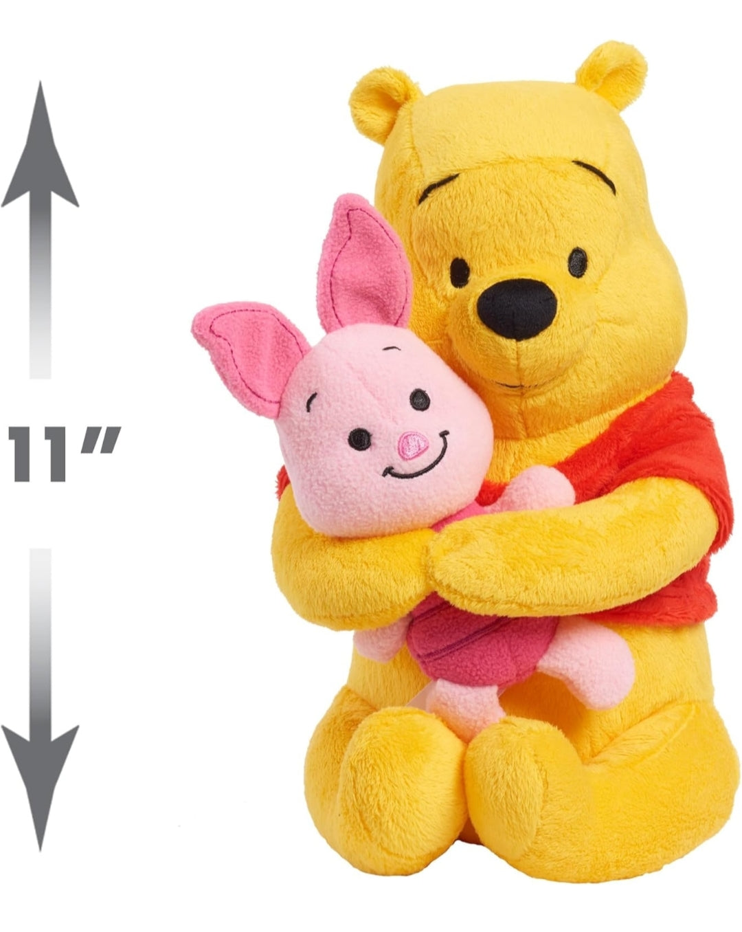 Disney Classics Lil Friends Winnie the Pooh and Piglet Plush Stuffed Animal - Kids Toys for Ages 2 Up by Just Play