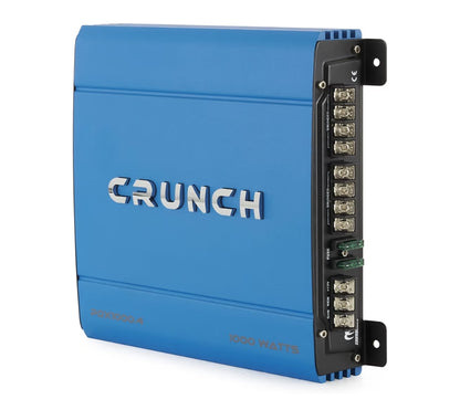 Crunch PDX-1000.4 PowerDriveX 1000 Watt 4 Kanaal Eksklusiewe Blou A/B Kar Stereo Versterker - NUUT