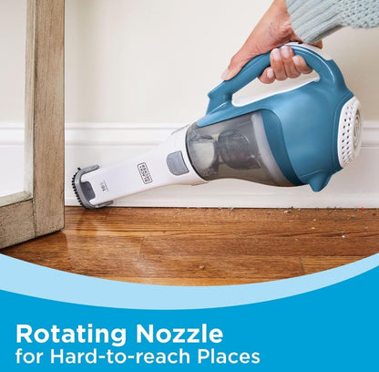 BLACK+DECKER dustbuster AdvancedClean Koordlose Handstofsuier, Kompakte Huis- en Motorstofsuier met Voegstuk (CHV1410L)