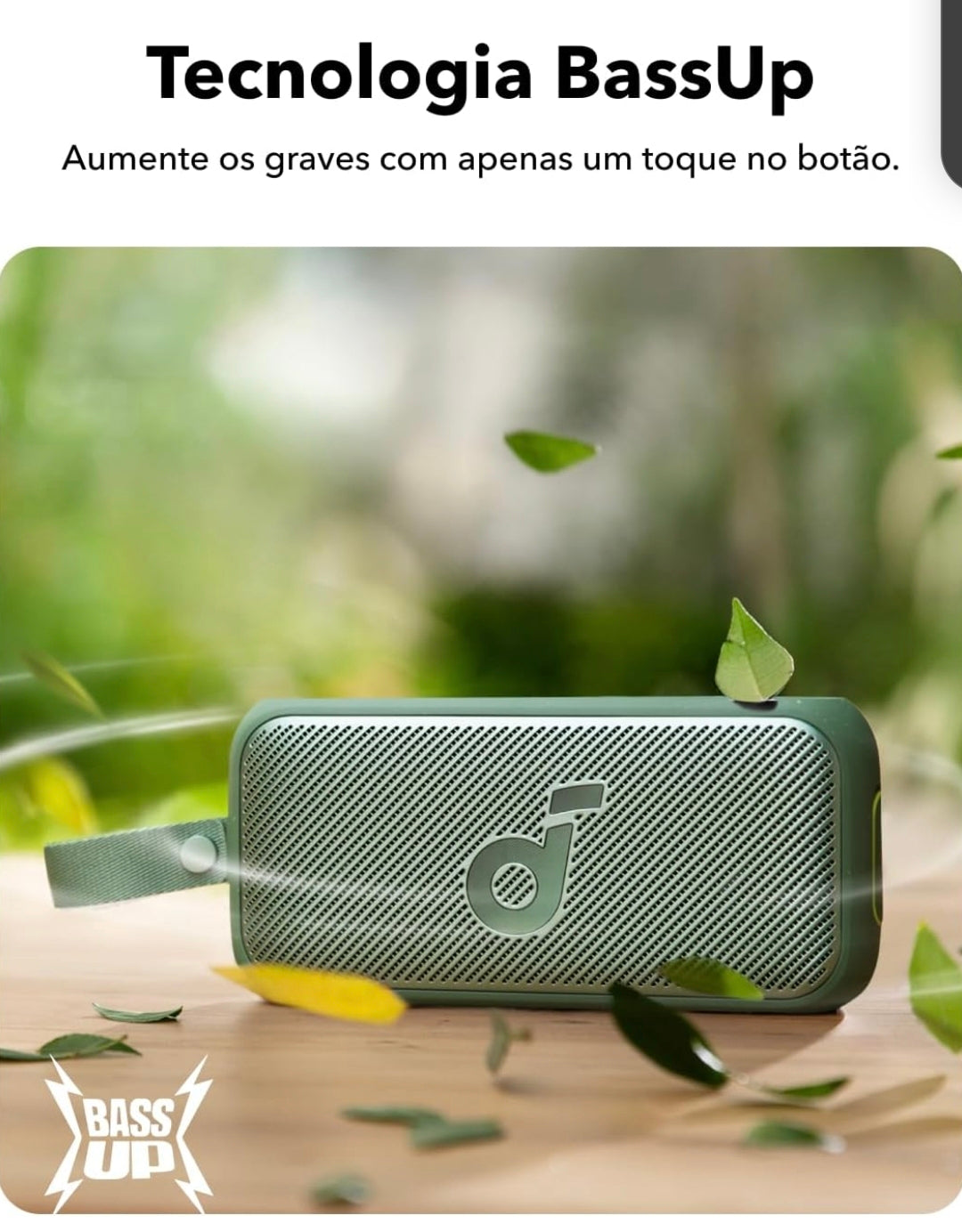 Soundcore Motion 300 by Anker, Bluetooth Speaker, Wireless Hi-Res Portable Speaker, IPX7 Waterproof, BassUp, Bluetooth 5.3, 30W Stereo Sound, 13H Playtime for Home, Shower, Outdoor, and Travel - Green
