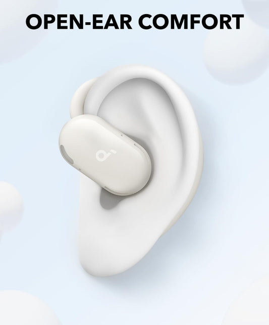 Soundcore V20i deur Anker Oopoor-oorfone, Verstelbare Oorhakies, Ultragemak, Stewige Pas, Kragtige Klank, Duidelike Oproepe, IP55, 36H Speeltyd, Bluetooth 5.4 Draadlose Oorfone, Meerpuntverbinding
