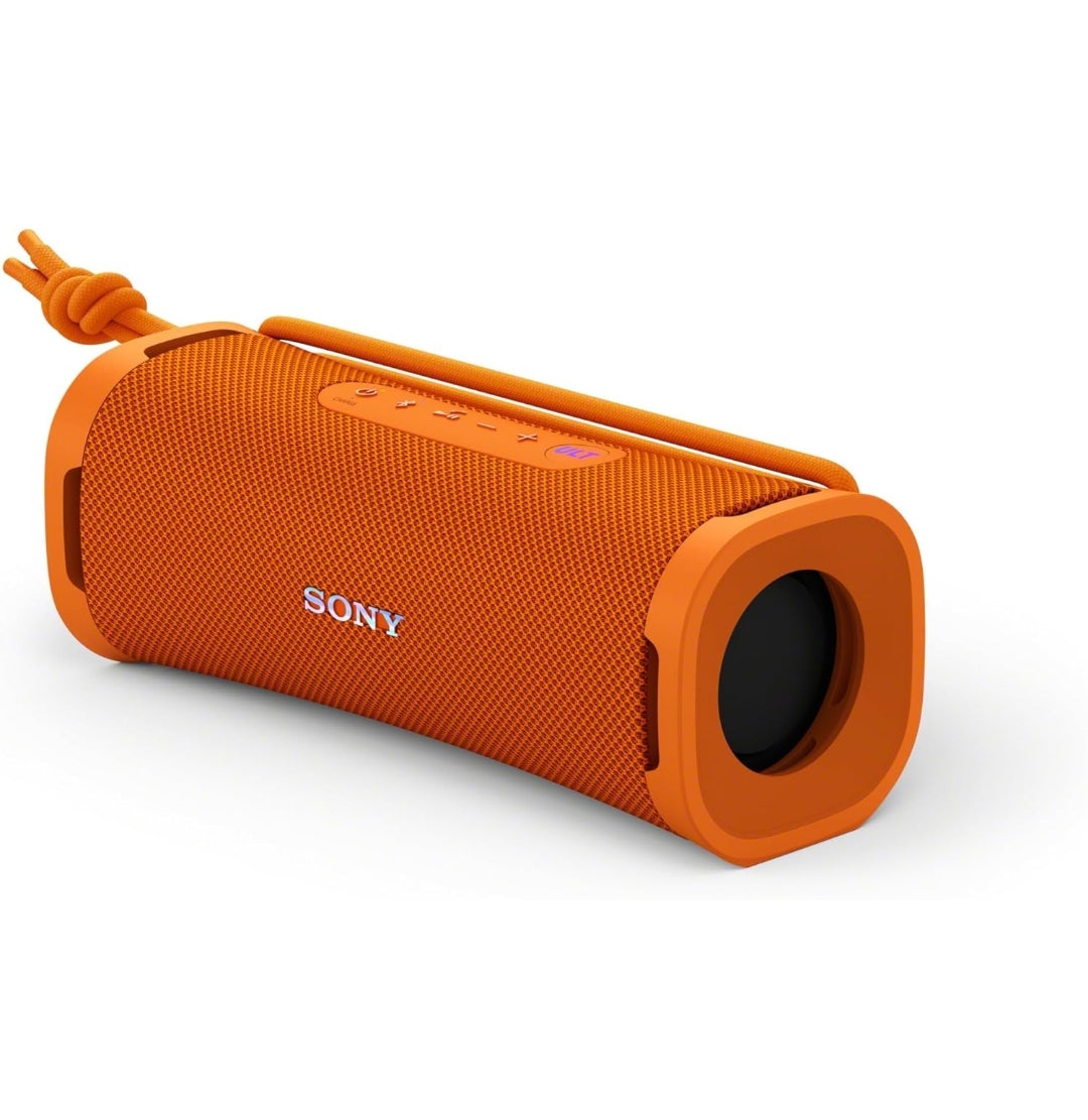 Sony ULT Field 1 Waterdigte Draagbare Bluetooth-luidspreker, Verbeterde Bas, 12h Batterylewe, IP67 Gegradeer Stofdig Skokdig Roesdig, Aftrekbare Band - Oranje