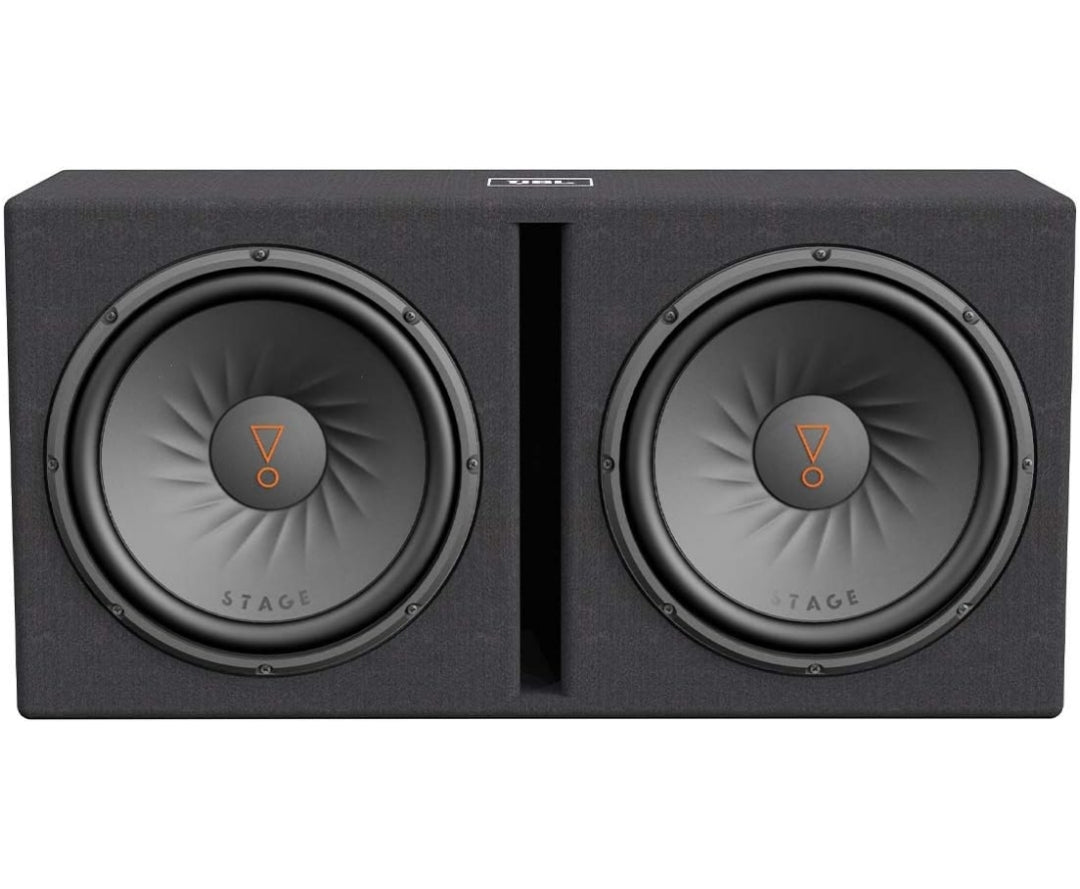 JBL Dual 12 INCHES  Car Audio Ported Enclosure, Black - NEW
