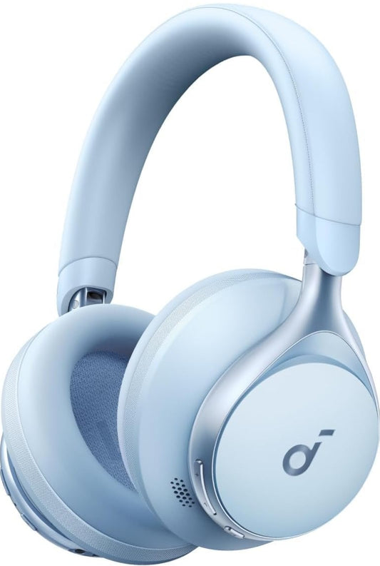 Soundcore deur Anker, Space One, Aktiewe Geraaskansellerende Oorfone, 2X Sterker Stemverminderings, 40H ANC Speeltyd, Toepbeheer, LDAC Hi-Res Draadlose Oudio, Gemaklike Pasvorm, Duidelike Oproepe, Bluetooth 5.3
