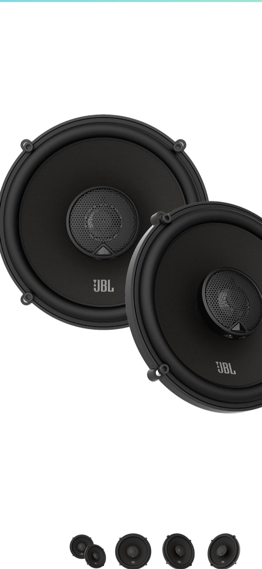 JBL 6 1/2 Inches Step-up Multielement Car Audio Speaker System NO Grill - Black