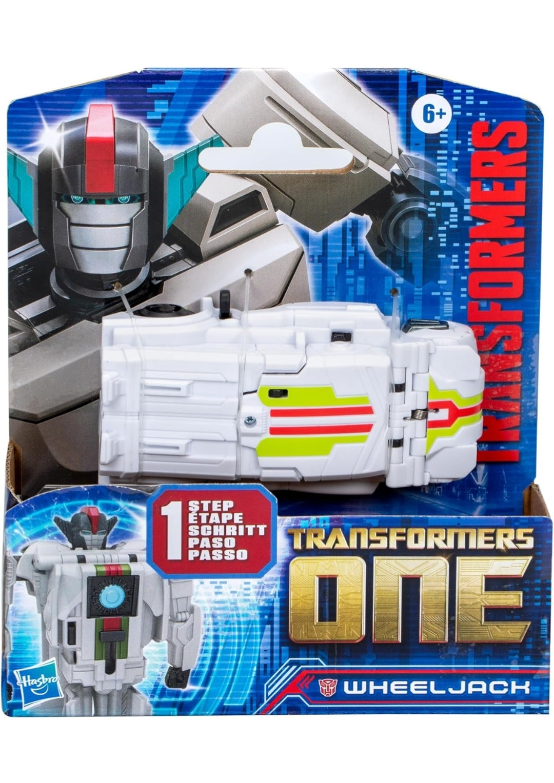 Transformers One Cog Changer Wheeljack 4-Inch Robot Action Figure, Interactive Toys for Boys and Girls Ages 6 and Up