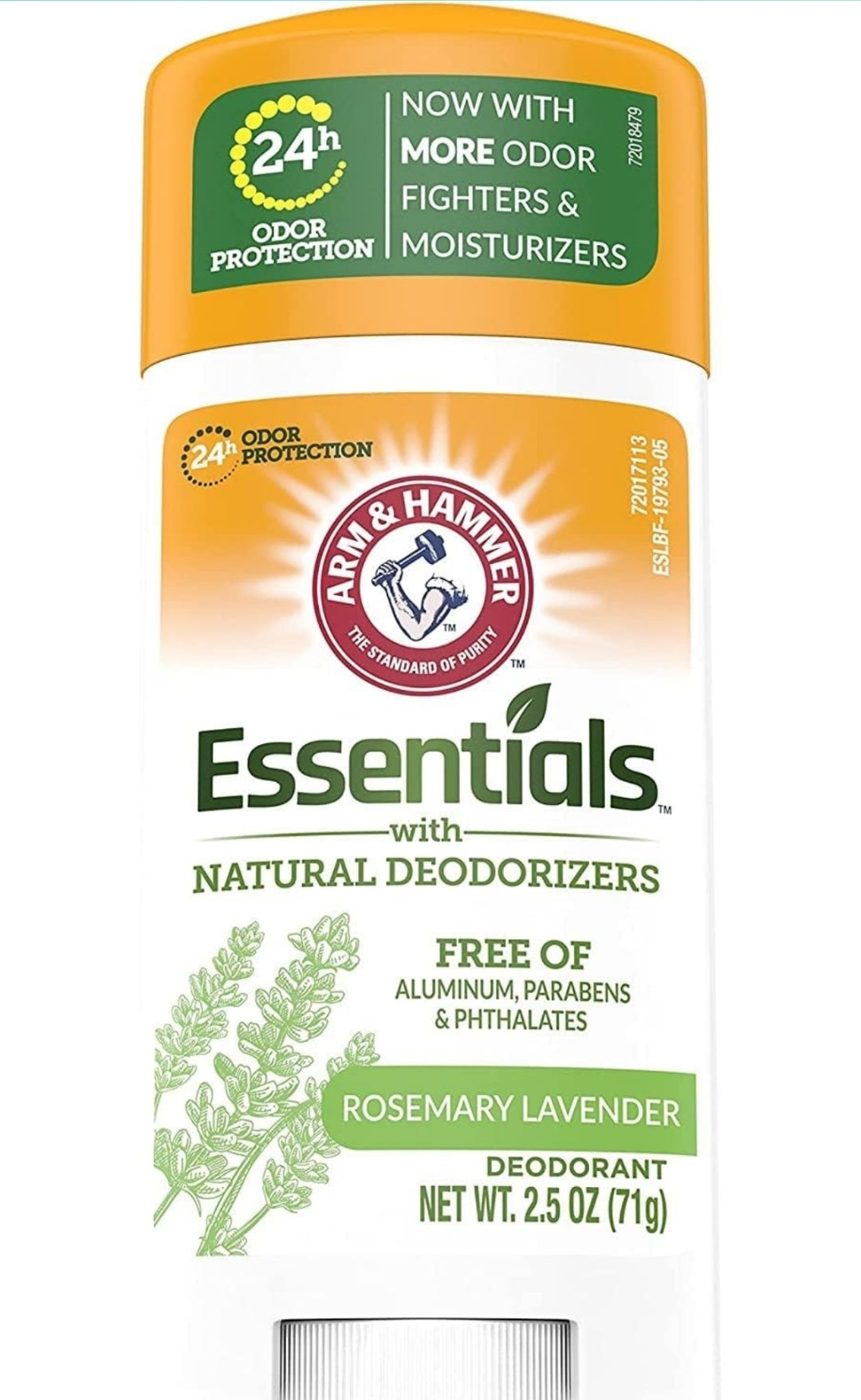 ARM & HAMMER Essentials Deodorant Fresh Rosemary Lavender - 2.50 oz (Pack of 3)