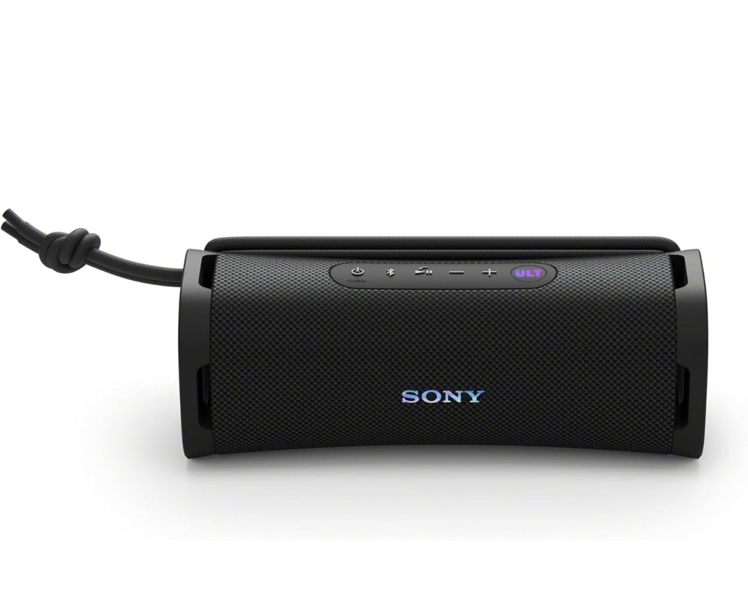 Sony ULT Field 1 Waterdigte Draagbare Bluetooth-luidspreker, Verbeterde Bas, 12 uur battery, IP67 gegradeer stofdig skokbestand roesbestand, Afneembare band - Swart