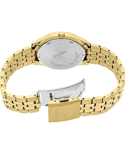 SEIKO Watch Essentials met Dag/Datum-kalender, Vlekvrye Staal Kas/Band, en 100m Waterbestand - NUUT