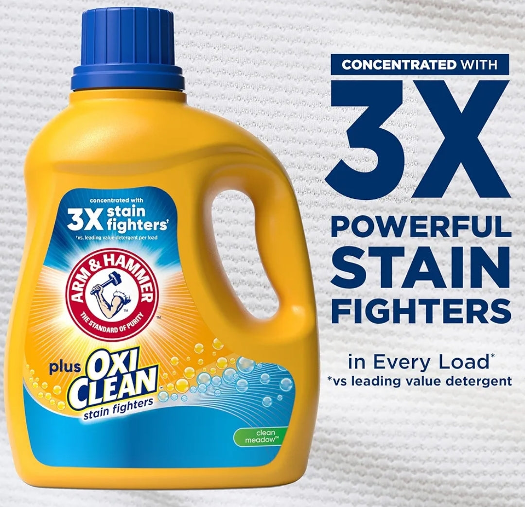 ARM & HAMMER Plus OxiClean Clean Meadow (77 Loads) Liquid Laundry Detergent - 100.5 fl oz