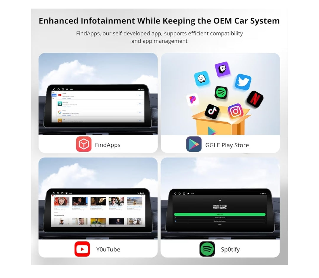 12.3" Androrid Hoofeenheid Versoenbaar met BMW 5 Reeks F10 F11 2011-2012 CIC Stelsel, 6G+128G, GPS-sporing, Draadlose CarPlay & Android Auto, Dubbele Bluetooth, 4G LTE