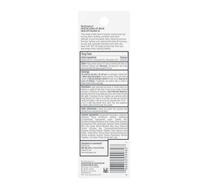 Neutrogena Revitalizing Tinted Lip Balm Broad Spectrum SPF 20 Bevogtigende Lipbalsem met 'n Subtiele Kleur Sheer Healthy Blush 20, (4.2 g)
