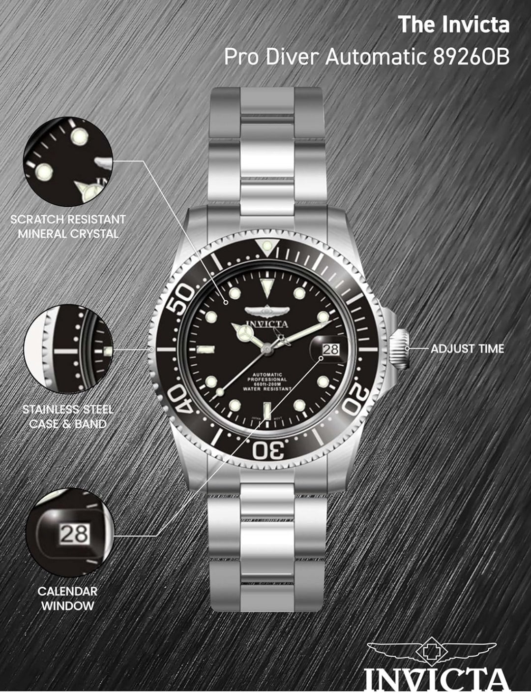 Invicta Men's Pro Diver Collection Coin-Edge Automatic Watch
