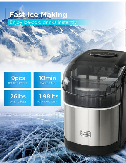 BLACK+DECKER 26 lb. Kapasiteit-Ysmaker