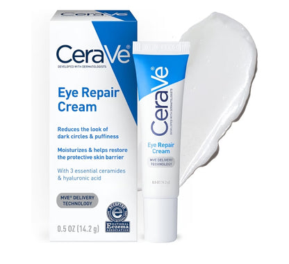CeraVe Oog Herstelroom, Onder Oogroom Vir Swelling En Sakke Onder Oë, Hialuronzuur + Niasinamied + Mariene Botaniese Kompleks
