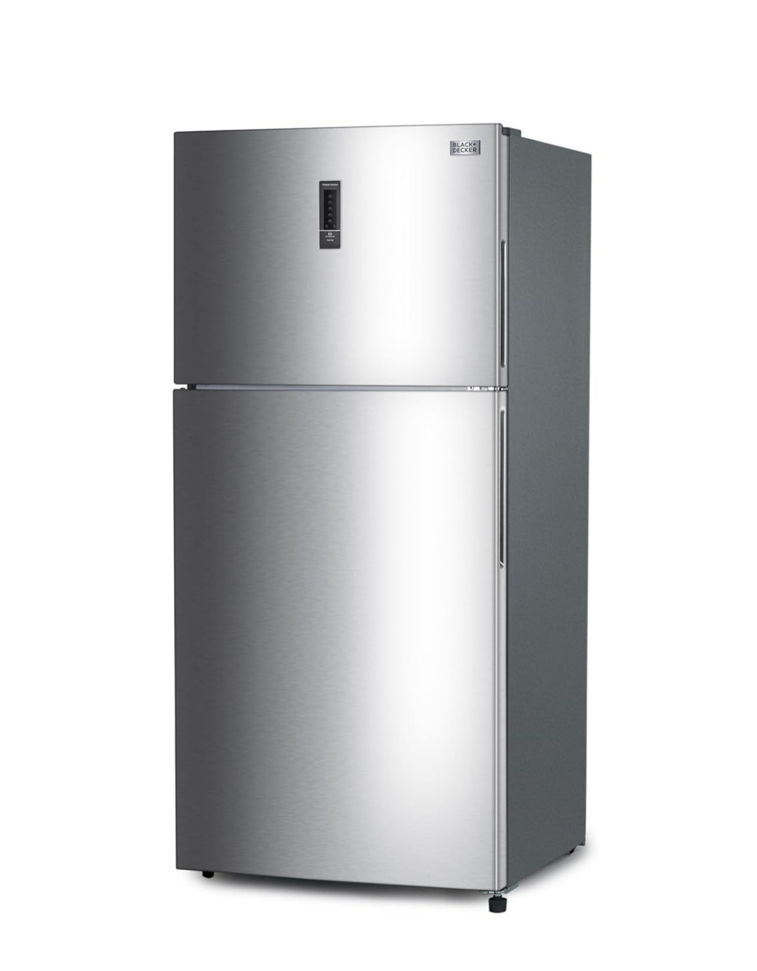 BLACK+DECKER 16.4 Cu. Ft. Yskas met Bo-vrieskas, 2-Deur Yskas met Bo-vrieskas en Aparte Temperatuurkontroles, Outomatiese Ontdooiing, Volgrootte, BR1640KS, Roesvrye Staal Voorkoms