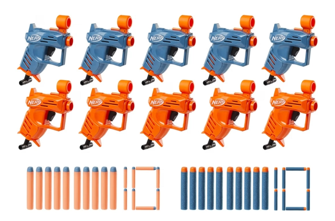 NERF Elite Ace SD-1 Party Pack - 10 Blasters, 20 Darts (Ages 8 & Up) - (1PK)