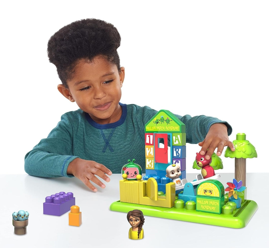 CoComelon Just Play Patch Academy, 53 Large Building Blocks Includes 6 Character Figures, Officially Licensed Kids Toys for Ages 18 Month