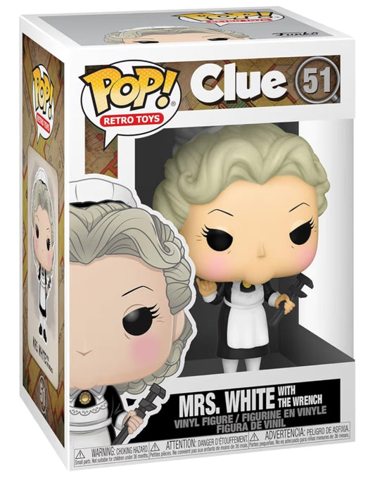 Funko Pop! Retro Toys: Clue - Mrs. White with Wrench