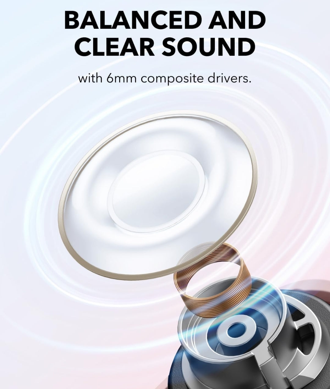 Soundcore A30i by Anker, Smart Noise Cancelling Earbuds, Lipstick-Shaped Stylish Design, Tiny, Lightweight Comfort, Clear Sound, IP54, 15H Playtime in ANC Mode, Wireless Earbuds, Bluetooth 5.4