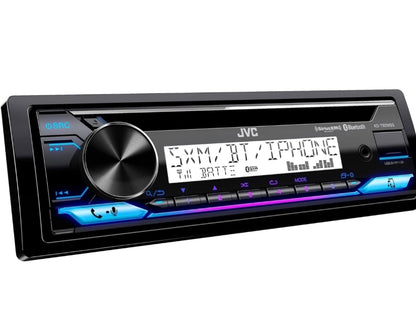 JVC KD-T92MBS Mariene Graad Kar Stereo met Bluetooth, Voorkant USB, AUX, Amazon Alexa, SiriusXM Radio Gereed, Hoëkrag Versterker, Hoë Kontras Skerm