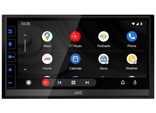 JVC KW-M780BT Apple CarPlay Android Auto Digitale Mediaspeler, Dubbel Din, 6.8 Duim LCD Raakskerm, AM/FM, Bluetooth, MP3-speler, USB-poort, iDatalink Maestro, SiriusXM, Klas D Amp, Motorradio