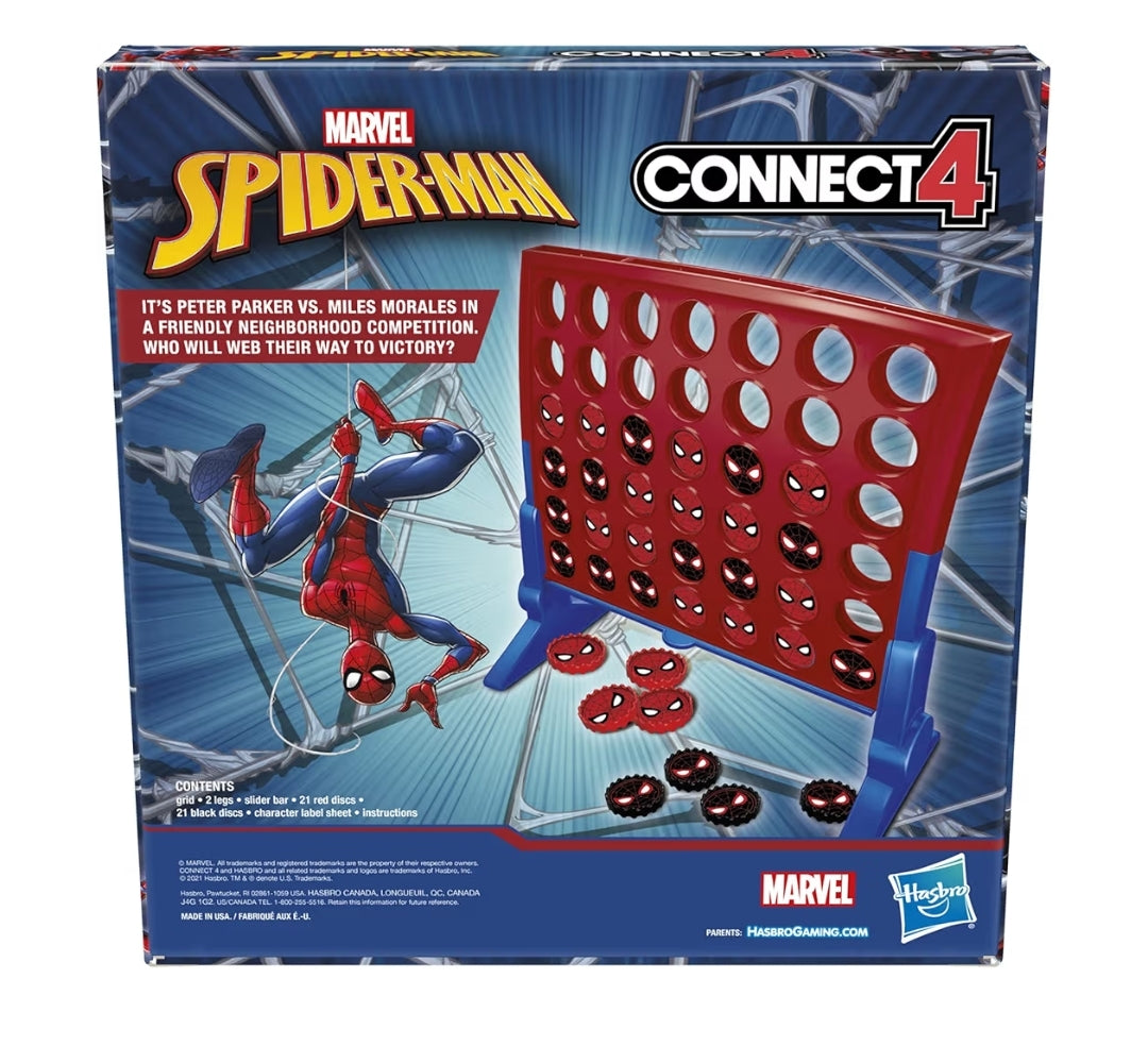 Hasbro Gaming Connect 4 Marvel Spider-Man Edition, Strategy Board Game