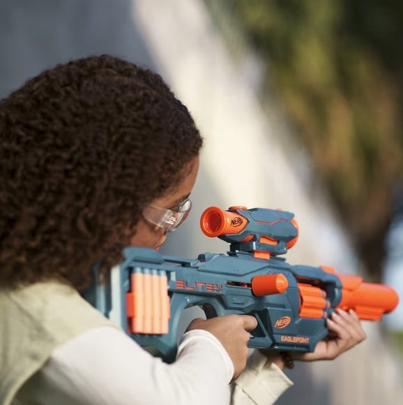 Nerf Elite 2.0 Eaglepoint RD-8 Blaster - Detachable Scope and Barrel, 16 Official Elite Darts