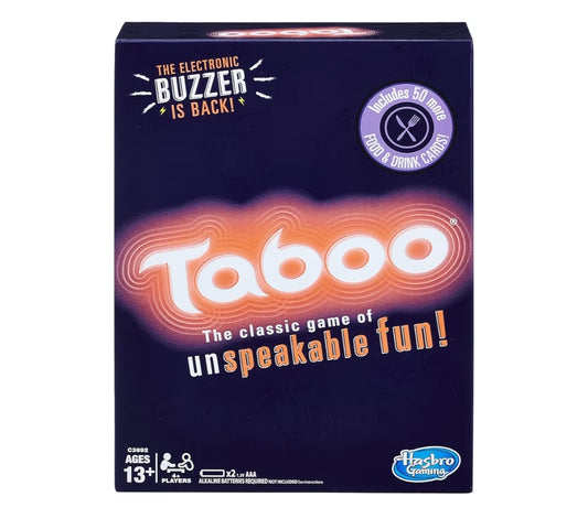 Hasbro Gaming Taboo Party Board Game with Buzzer for Kids Ages 13 and Up