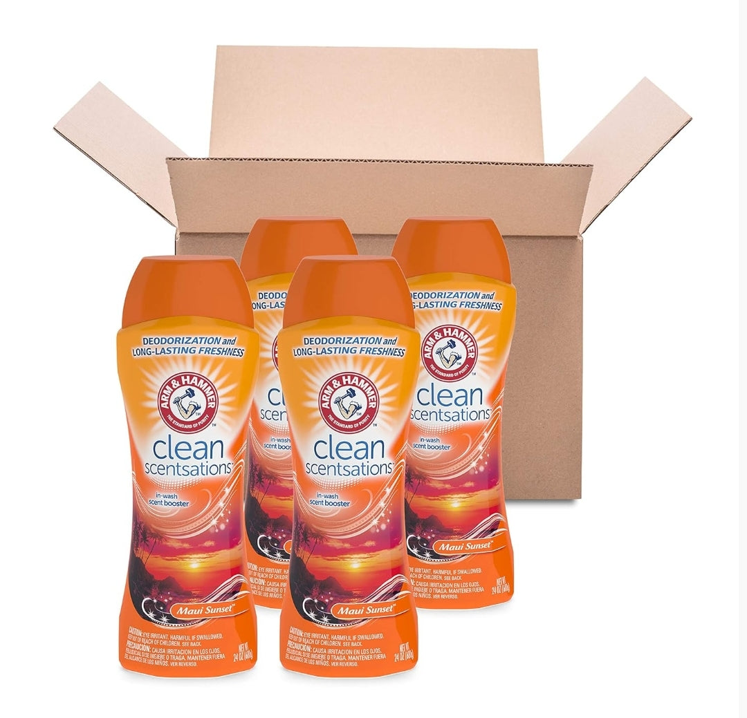Arm & Hammer Clean Scentsations in-wash Scent Booster - Maui Sunset (24 Oz / 4 Count)