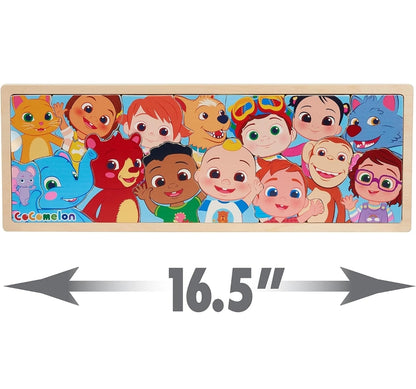 CoComelon Play-A-Long Wooden Puzzle, 15-Pieces, Recycled Wood, Officially Licensed Kids Toys for Ages 18 Month by Just Play