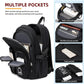 College Bookbag Laptop Backpacks 15.6 Inch Kids Elementary School Bag for Teens Girls Boys Water Resistant Sport Travel Back Pack Women Men Work Business Computer Rucksack Black