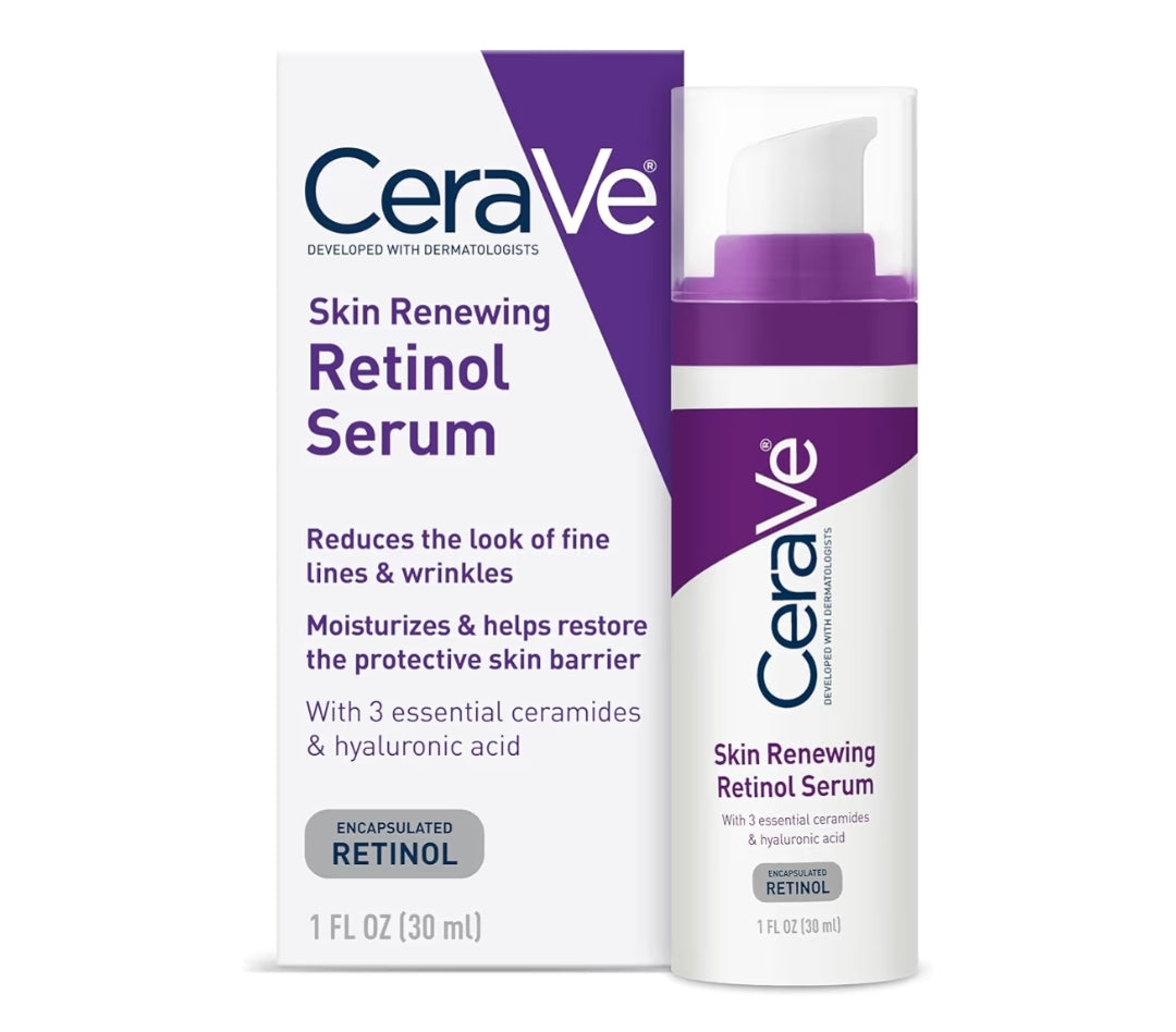 CeraVe Anti-Veroudering Serum Ingekapseleerde Retinol met Hialuronzuur, Niasinamied & Keramiede Sagte Velverhelderende Serum - (1 Oz)