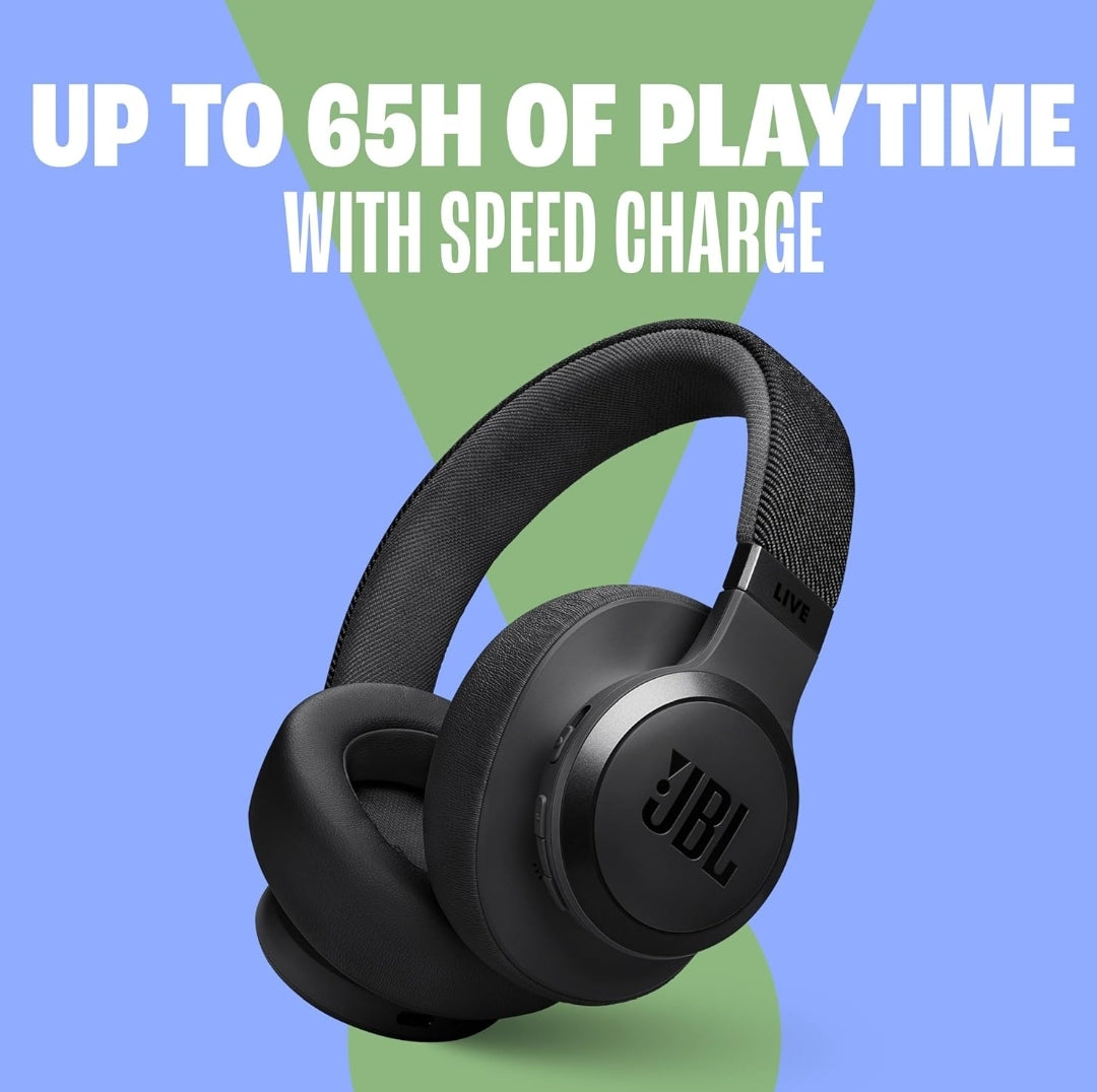 JBL Live 770NC - Wireless Over-Ear Headphones with True Adaptive Noise Cancelling - (Black)