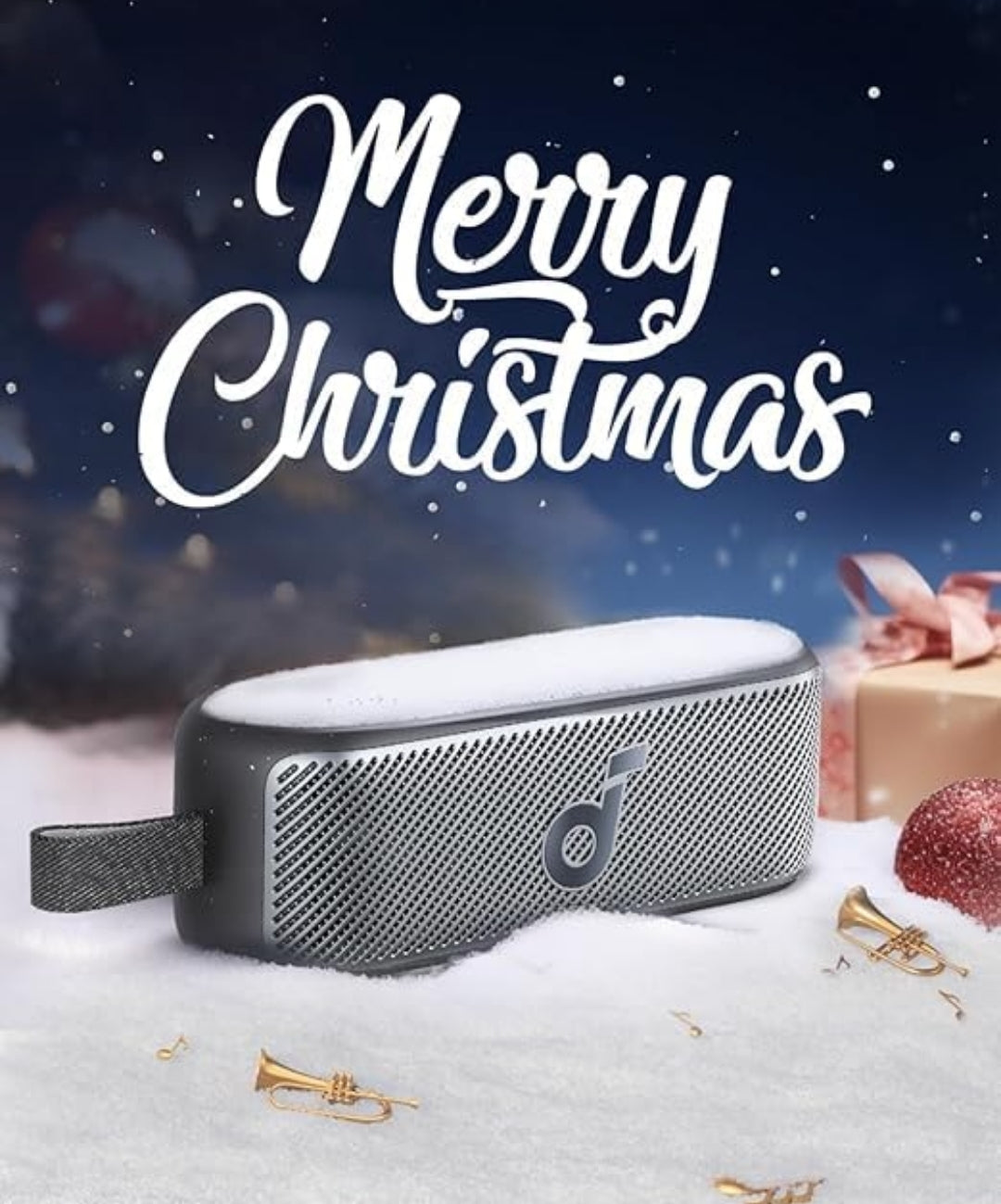 Soundcore Motion 100 Portable Speaker, Bluetooth Speaker with Wireless Hi-Res, 2 Full Range Drivers for Stereo Sound, Ultra-Portable Design for Outdoor Use, Customizable EQ, Punchy Bass, and IPX7
