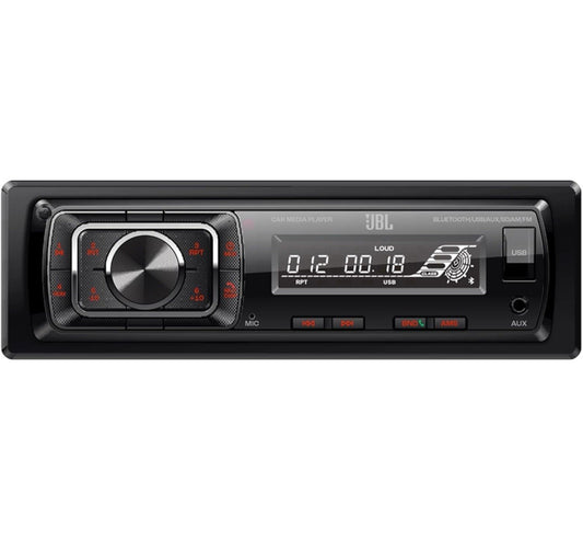 JBL Single DIN Bluetooth FM Radio USB/AUX SD Card High Power Mechless New