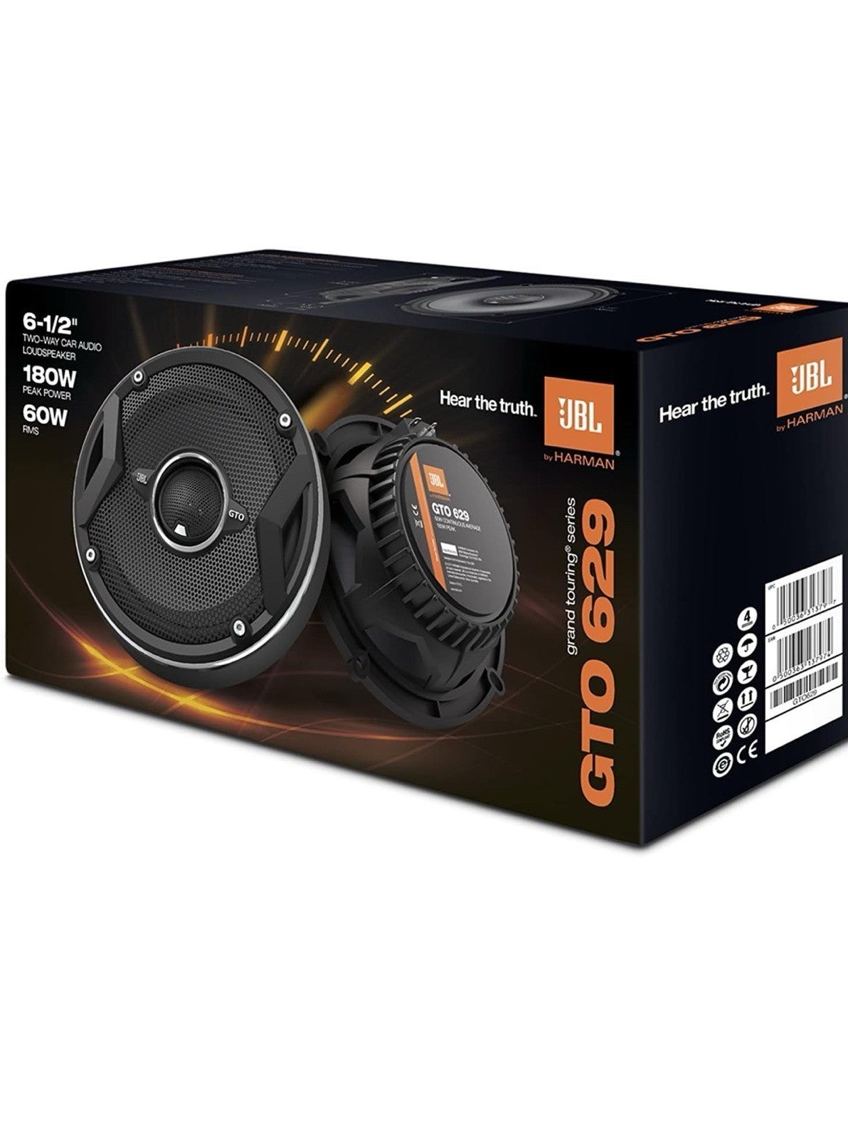 JBL GTO629 6.5 Inches  2-Way Grand Touring Series Car Audio Speakers  - PAIR